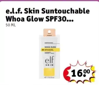 Kruidvat e.l.f. Skin Suntouchable Whoa Glow SPF30 aanbieding