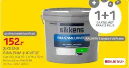 Praxis Sikkens binnenmuurverf aanbieding