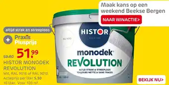 Praxis Histor monodek revolution aanbieding