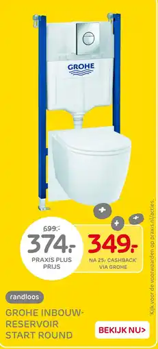 Praxis Grohe inbouw reservoir start round aanbieding