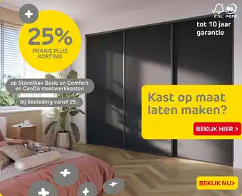 Praxis op StoreMax Basic en Comfort en Can Do maatwerkkasten aanbieding