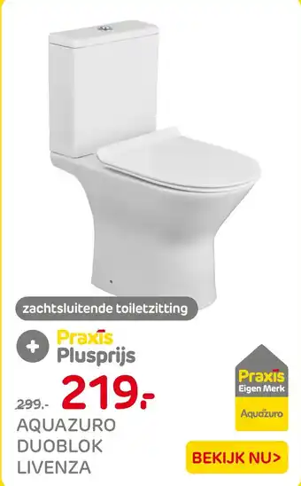 Praxis Aquazuro duoblok livenza aanbieding