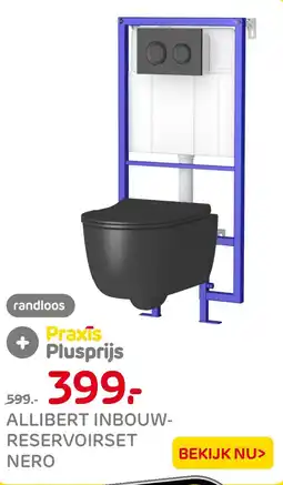 Praxis Allibert inbouw reservoirset nero aanbieding