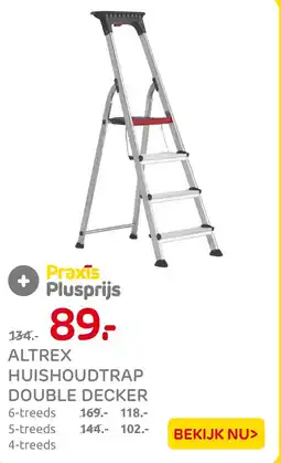 Praxis Altrex huishoudtrap double decker aanbieding