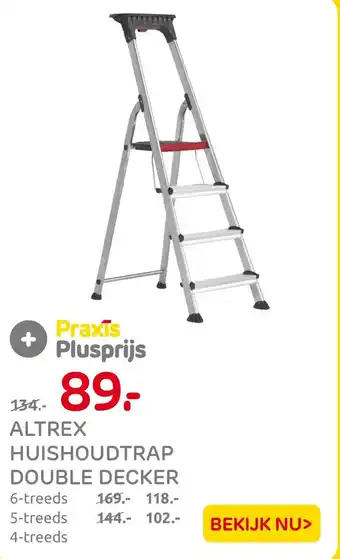 Praxis Altrex huishoudtrap double decker aanbieding
