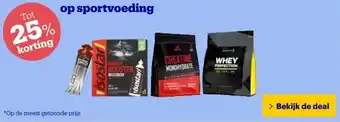 Bol.com Tot 25% korting op sportvoeding aanbieding