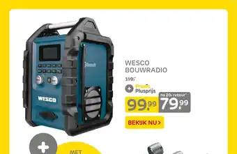 Praxis Wesco bouwradio aanbieding