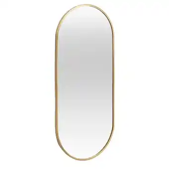 Leen Bakker Spiegel Malmo- goudkleur - 70x30 cm aanbieding