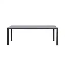 Leen Bakker Tuintafel Savoie - aluminium/glas antraciet - 75x215x90 cm aanbieding