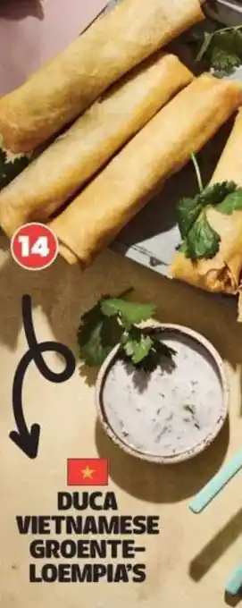 Albert Heijn Duca vietnamese groente loempia's aanbieding