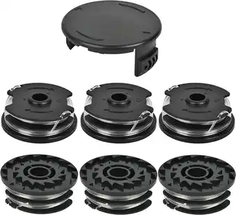 Amazon Flaveano Draadspoelen voor Parkside Grastrimmer, 6 Spoelen en 1 Deksel aanbieding