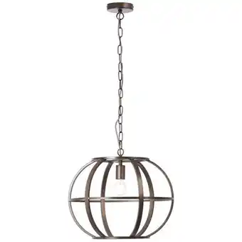 Praxis Brilliant hanglamp Basia zwart Ø48cm E27 aanbieding