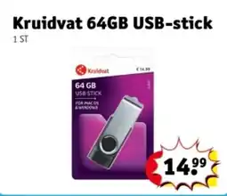 Kruidvat Kruidvat 64GB USB-stick aanbieding