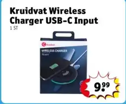 Kruidvat Kruidvat Wireless Charger USB-C Input aanbieding