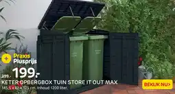 Praxis Keter opbergbox tuin store it out max aanbieding