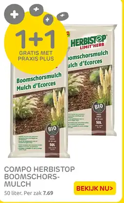 Praxis Compo herbistop boomschors mulch aanbieding