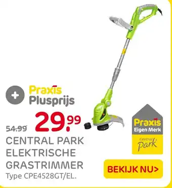 Praxis Central park elektrische grastrimmer aanbieding