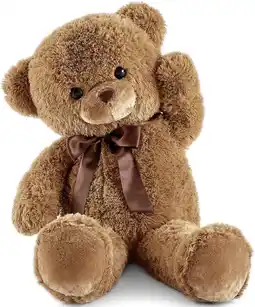 Amazon YunNasi Teddybeer XXL Knuffelbeer Groot 90 cm Pluche Beer,Bruin, Cadeau voor Kerstmis aanbieding