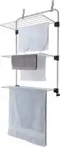 Amazon Metaltex Gale wasdroger over de deur, grijze Epotherm-coating, 3,5 x 58 x 87 cm aanbieding
