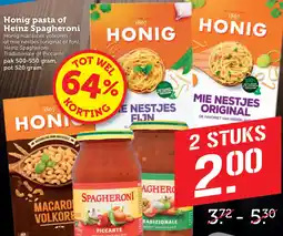 Coop Honig pasta of Heinz Spagheroni aanbieding