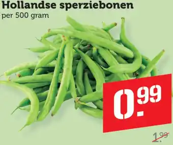 Coop Hollandse sperziebonen aanbieding