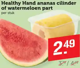 Coop Healthy Hand ananas cilinder of watermeloen part aanbieding