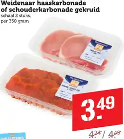 Coop Weidenaar haaskarbonade of schouderkarbonade gekruid aanbieding