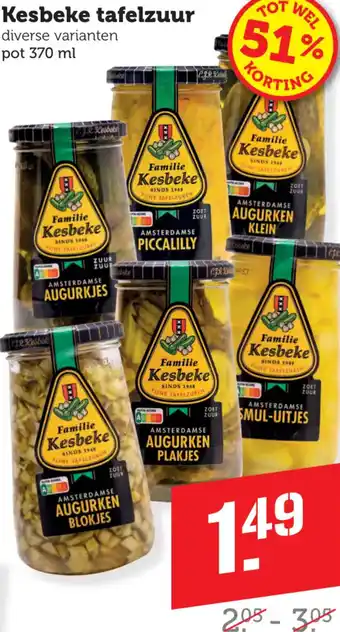 Coop Kesbeke tafelzuur aanbieding