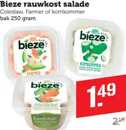 Coop Bieze rauwkost salade aanbieding
