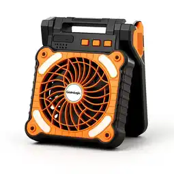 ANWB Gastrologix. Multifunctionele Solar Camping Ventilator Oranje aanbieding