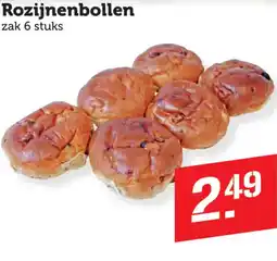 Coop Rozijnenbollen aanbieding