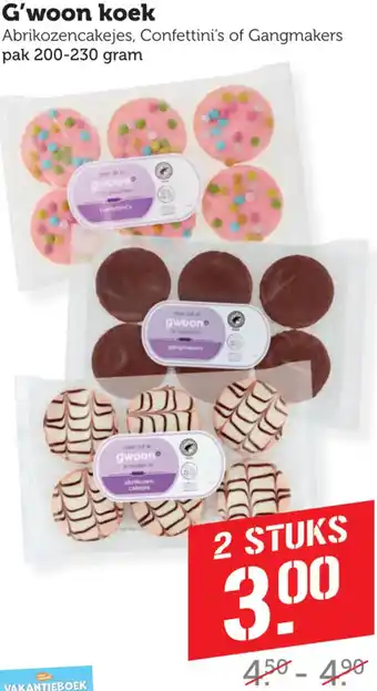 Coop G'woon koek aanbieding