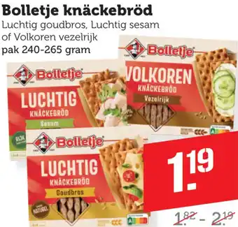 Coop Bolletje knäckebröd aanbieding
