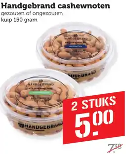 Coop Handgebrand cashewnoten aanbieding