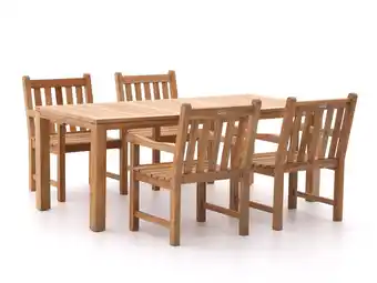 Kees Smit Sunyard Wales/Oxford 200cm dining tuinset 5-delig aanbieding