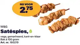 Bidfood W&G Satéspies aanbieding