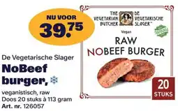 Bidfood De Vegetarische Slager NoBeef burger aanbieding