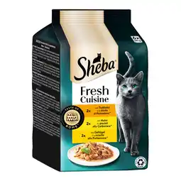 Zooplus Sheba Fresh Cuisine Taste of Rome Kattenvoer 6 x 50 g - Kalkoen, Kip & Gevogelte in Saus aanbieding
