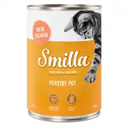 Zooplus 24 x 400g Mals Gevogelte met Zalm Smilla Kattenvoer nat aanbieding