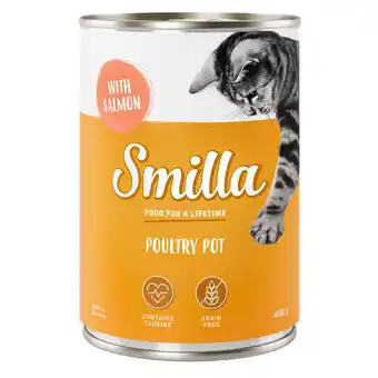 Zooplus 24 x 400g Mals Gevogelte met Zalm Smilla Kattenvoer nat aanbieding