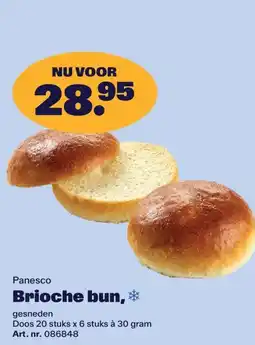Bidfood Panesco Brioche bun aanbieding