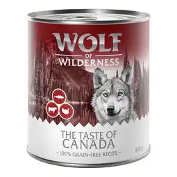 Zooplus 24x800g The Taste of Canada Wolf of Wilderness Hondenvoer aanbieding