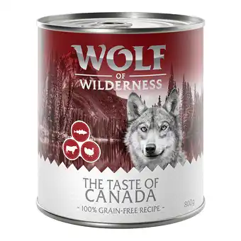 Zooplus 24x800g The Taste of Canada Wolf of Wilderness Hondenvoer aanbieding