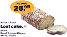 Bidfood Baker & Baker Loaf cake aanbieding