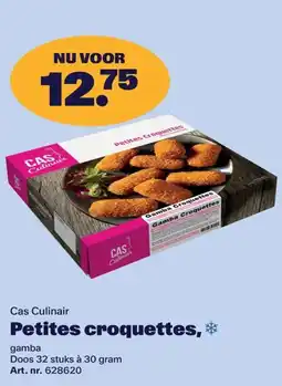 Bidfood Cas Culinair Petites croquettes aanbieding