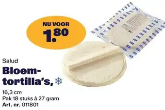 Bidfood Salud Bloem Tortilla's aanbieding