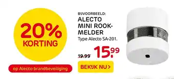 Praxis Alecto mini rookmelder type alecto SA-201 aanbieding