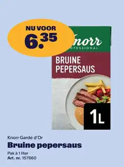 Bidfood Knorr Garde d'Or Bruine pepersaus aanbieding