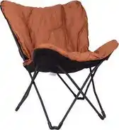 Bol.com Bo-Camp - Industrial - Vlinderstoel - Himrod - L - Clay aanbieding
