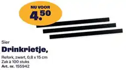 Bidfood Sier Drinkrietje aanbieding